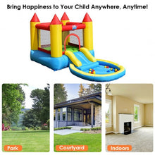 Load image into Gallery viewer, Inflatable Kids Slide Bounce House with 580w Blower