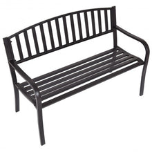 Load image into Gallery viewer, 50" Patio Garden Bench Park Yard Outdoor Furniture