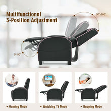 Load image into Gallery viewer, Massage Gaming Recliner Chair w/Headrest & Adjustable Backrest- Home Theater-PI