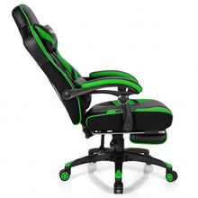 Load image into Gallery viewer, Adjustable Gaming Chair with Footrest for Home Office-Green