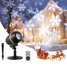 Load image into Gallery viewer, Christmas Snowflake LED Projector Lights Outdoor Waterproof with Remote Control
