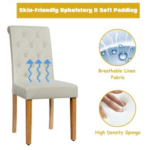 Load image into Gallery viewer, Set of 2 Tufted Dining Chair -Beige