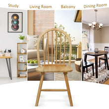 Load image into Gallery viewer, Set of 2 Vintage Windsor Wood Chair with Spindle Back for Dining Room