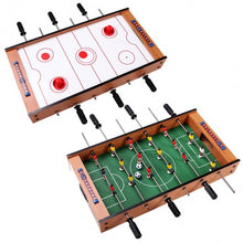 Load image into Gallery viewer, 2-in-1 Indoor/Outdoor Air Hockey Foosball Game Table