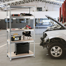 Load image into Gallery viewer, 5-Tier Steel Shelving Unit Storage Shelves Heavy Duty Storage Rack-Silver