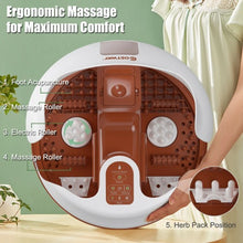 Load image into Gallery viewer, Steam Foot Spa Bath Massager Foot Sauna Care with Heating Timer Electric Rollers