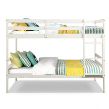 Load image into Gallery viewer, Twin Bunk Bed Children Wooden Bunk Beds Solid Hardwood-White