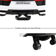 Load image into Gallery viewer, 12 V Audi R8 Spyder Licensed Electric Kids Riding Car-White
