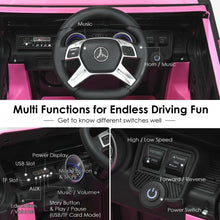 Load image into Gallery viewer, 12V Licensed Mercedes-Benz Kids Ride On Car-Pink