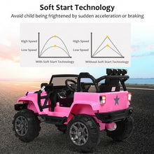 Load image into Gallery viewer, 12V Kids Remote Control Riding Truck Car with LED Lights-Pink