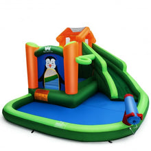 Load image into Gallery viewer, Inflatable Water Park Bouncer with Climbing Wall Splash Pool Water Cannon