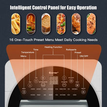 Load image into Gallery viewer, 16-in-1 Air Fryer 15.5 QT Toaster Rotisserie Dehydrator Oven-Silver