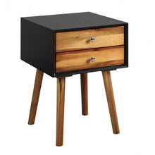 Load image into Gallery viewer, Nightstand Wooden End Table Bedside Table