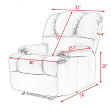 Load image into Gallery viewer, Recliner Massage Sofa Chair Deluxe Ergonomic Lounge Couch Heated W/Control-beige