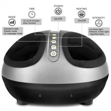 Load image into Gallery viewer, Heat Air Compression Foot Massager Kneading Shiatsu Therapy Plantar Massage