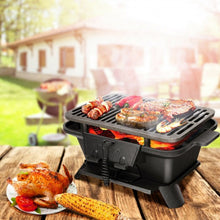 Load image into Gallery viewer, Heavy Duty Cast Iron Tabletop BBQ Grill Stove for Camping Picnic