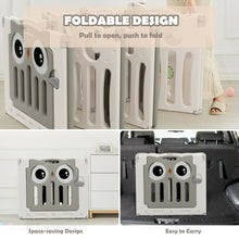 Load image into Gallery viewer, 14-Panel Baby Playpen Kids Activity Center Foldable Play Yard with Lock Door
