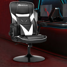 Load image into Gallery viewer, Rocking Gaming Chair Height Adjustable Swivel Racing Style Rocker -White