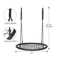 Load image into Gallery viewer, 40'' Spider Web Tree Swing Set-Black