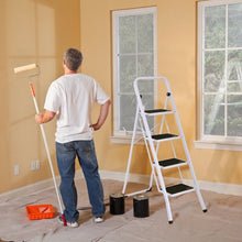 Load image into Gallery viewer, 4 Steps Folding Heavy Duty Steel Anti-slip Ladder