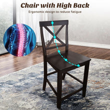 Load image into Gallery viewer, 24" 2 Pack Rubber Wood Frame Kitchen Chairs