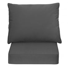Load image into Gallery viewer, Deep Seat Chair Cushion Pads Set with Rope Belts for Indoor and Outdoor-Gray
