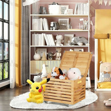Load image into Gallery viewer, Bamboo Hanging and Rolling File Storage Organizer-Natural