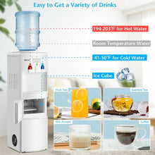 Load image into Gallery viewer, Top Loading Water Dispenser with Built-In Ice Maker Machine-White