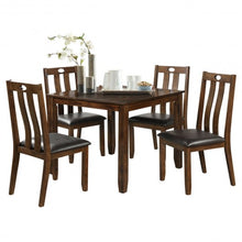 Load image into Gallery viewer, 5-Piece Wood Dining Table Set