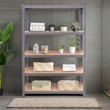 Load image into Gallery viewer, 71" Heavy Duty Steel Adjustable 5 Level Storage Shelves-Gray