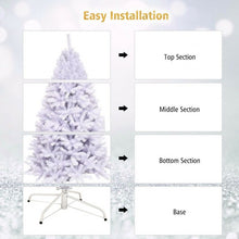 Load image into Gallery viewer, 6' / 7.5' / 9' Hinged Artificial Christmas Tree with Metal Stand-6'