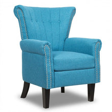 Load image into Gallery viewer, Modern Accent Tufted Upholstered Single Sofa-Blue