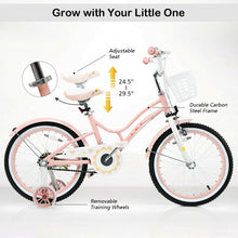 Load image into Gallery viewer, Babyjoy 18" Kids Bike Toddlers Adjustable Freestyle Bicycle w/Training Wheels-PI