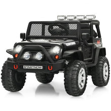 Load image into Gallery viewer, 12V Kids Remote Control Electric  Ride On Truck Car with Lights and Music -Black