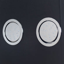 Load image into Gallery viewer, 55" Black Rainfall Shower Panel w/ Massage Jets