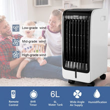 Load image into Gallery viewer, Portable Cooling Touch Pad Remote Evaporative Fan Fan