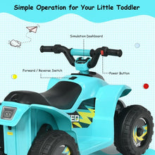 Load image into Gallery viewer, 6V Kids Electric ATV 4 Wheels Ride-On Toy -Blue