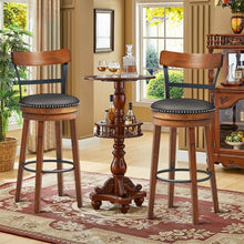 Load image into Gallery viewer, Set of 2 30.5" Swivel Pub Height Dining Chair