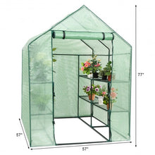Load image into Gallery viewer, 8 shelves Mini Walk In Greenhouse Outdoor Gardening Plant Green House