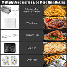 Load image into Gallery viewer, 7-in-1 Kitchen 10.6 QT Electric Air Fryer Toaster Oven