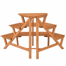 Load image into Gallery viewer, 3 Tiers Wooden Corner Plant Ladder Pot Holder Rack
