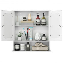 Load image into Gallery viewer, Bathroom Wall Mount Mirror Cabinet Organizer-White