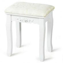 Load image into Gallery viewer, Vanity Stool Makeup Bench Dressing Stool-White