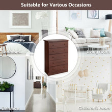 Load image into Gallery viewer, 5-Drawer Dresser with Smooth Slide Rail