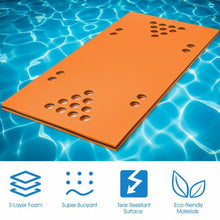 Load image into Gallery viewer, 5.5' x 35.5" 3-Layer Multi-Purpose Floating Beer Pong Table-Orange