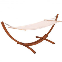 Load image into Gallery viewer, 142" x 50" x 51" Wooden Curved Arc Hammock