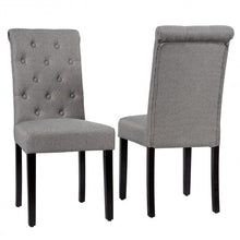 Load image into Gallery viewer, Set of 2 Tufted Dining Chair -Gray
