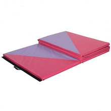 Load image into Gallery viewer, 4' x 10' x 2" Triangular Splicing Thick Folding Panel Gymnastics Mat