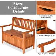 Load image into Gallery viewer, 42" Storage Deck Box Solid Wood Seating Container