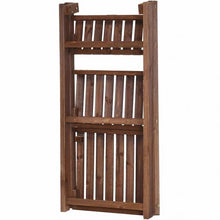 Load image into Gallery viewer, 3-Tier Folding Flower Stand Rack Wood Plant Storage Display Shelf